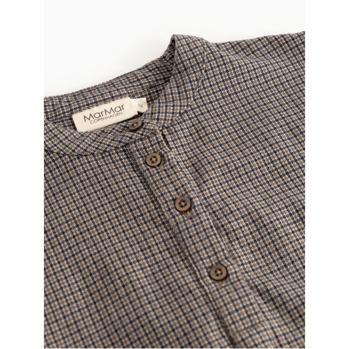 MarMar Structured Soft Cotton Houndstooth Check Tokyo Shirt