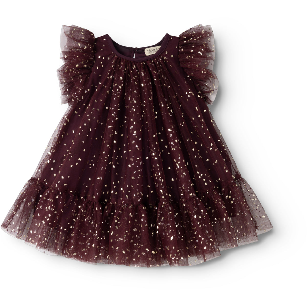 MarMar Ballerina Glitter Deep Mulberry Daya Dress