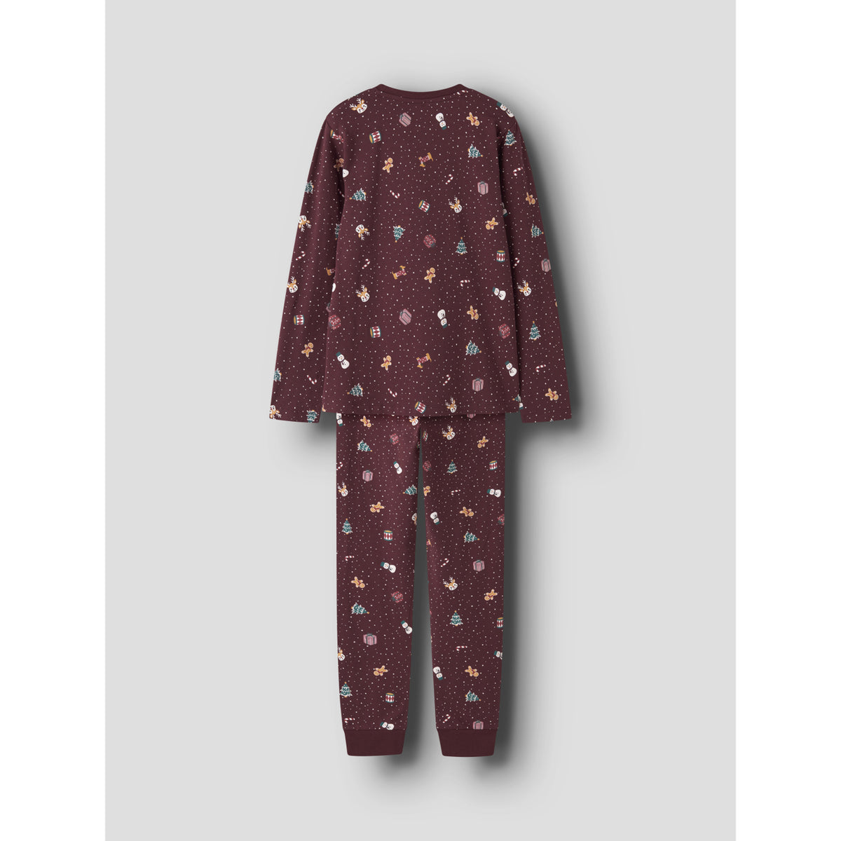 Name It Burgundy Christmas Nknvismas Ls Nightset