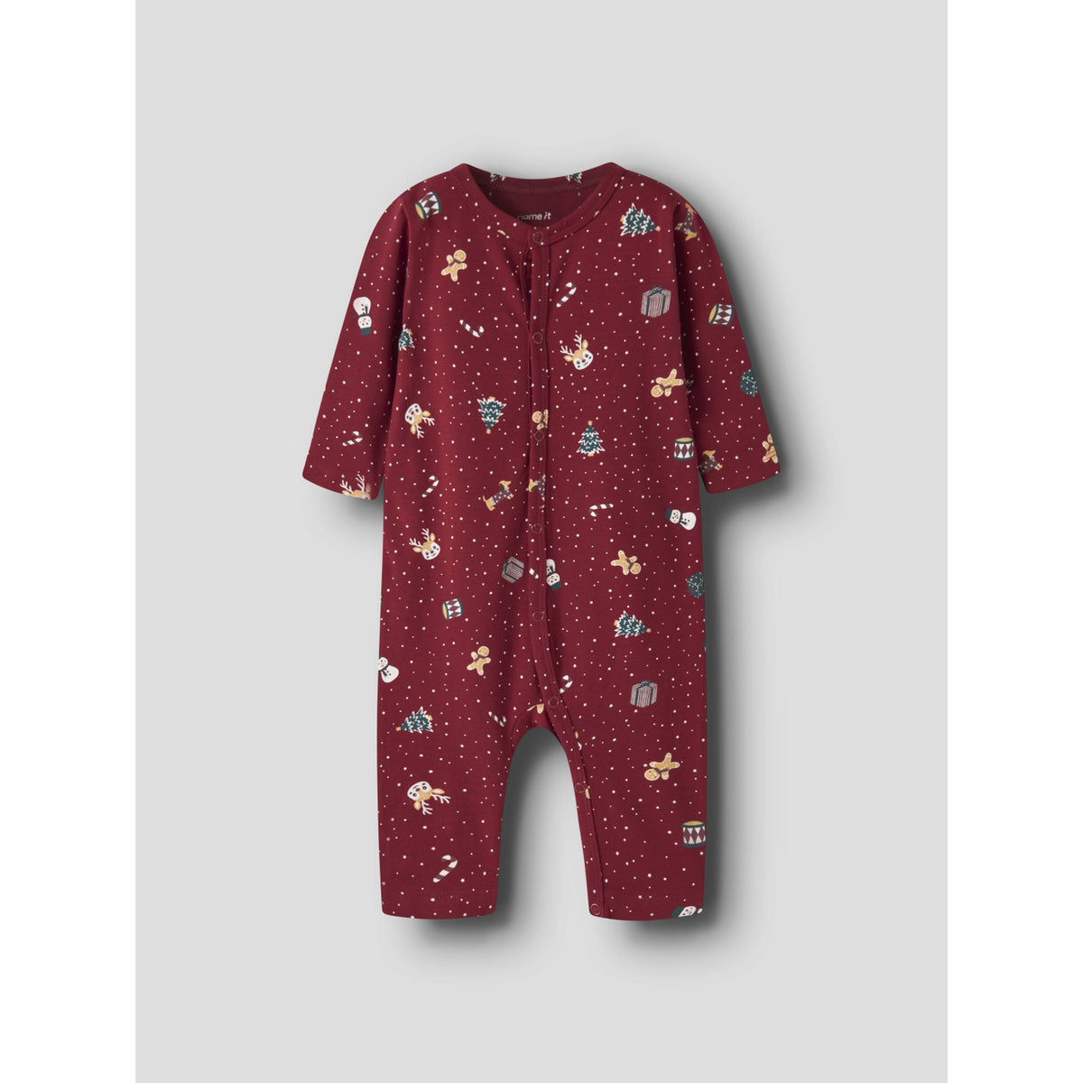 Name It Red Dahlia Christmas Nbnvismas Ls Nightsuit