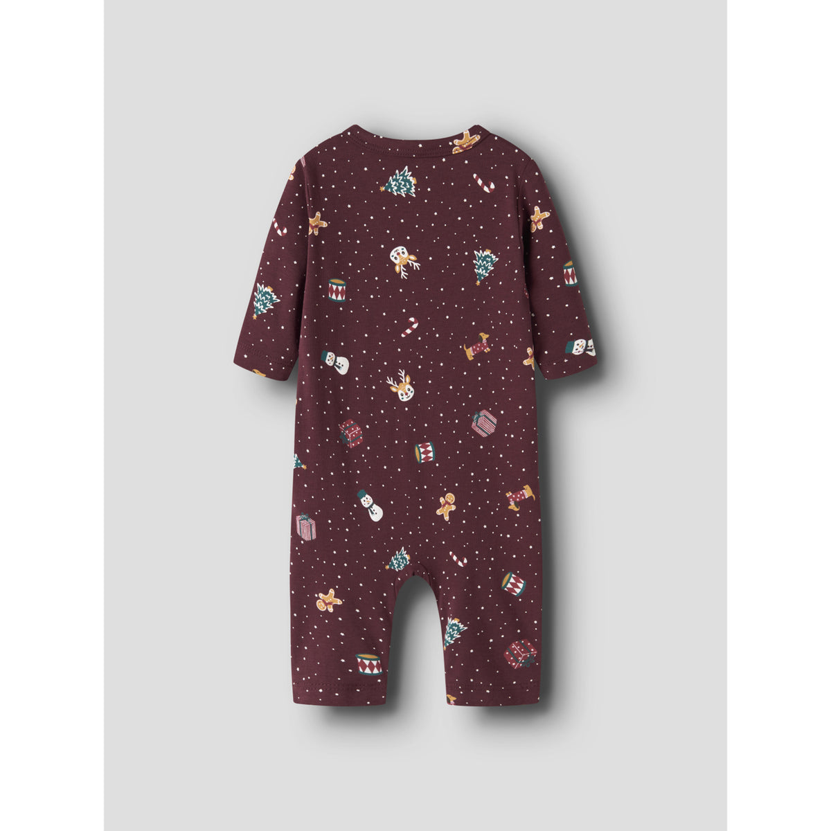 Name It Burgundy Christmas Nbnvismas Ls Nightsuit