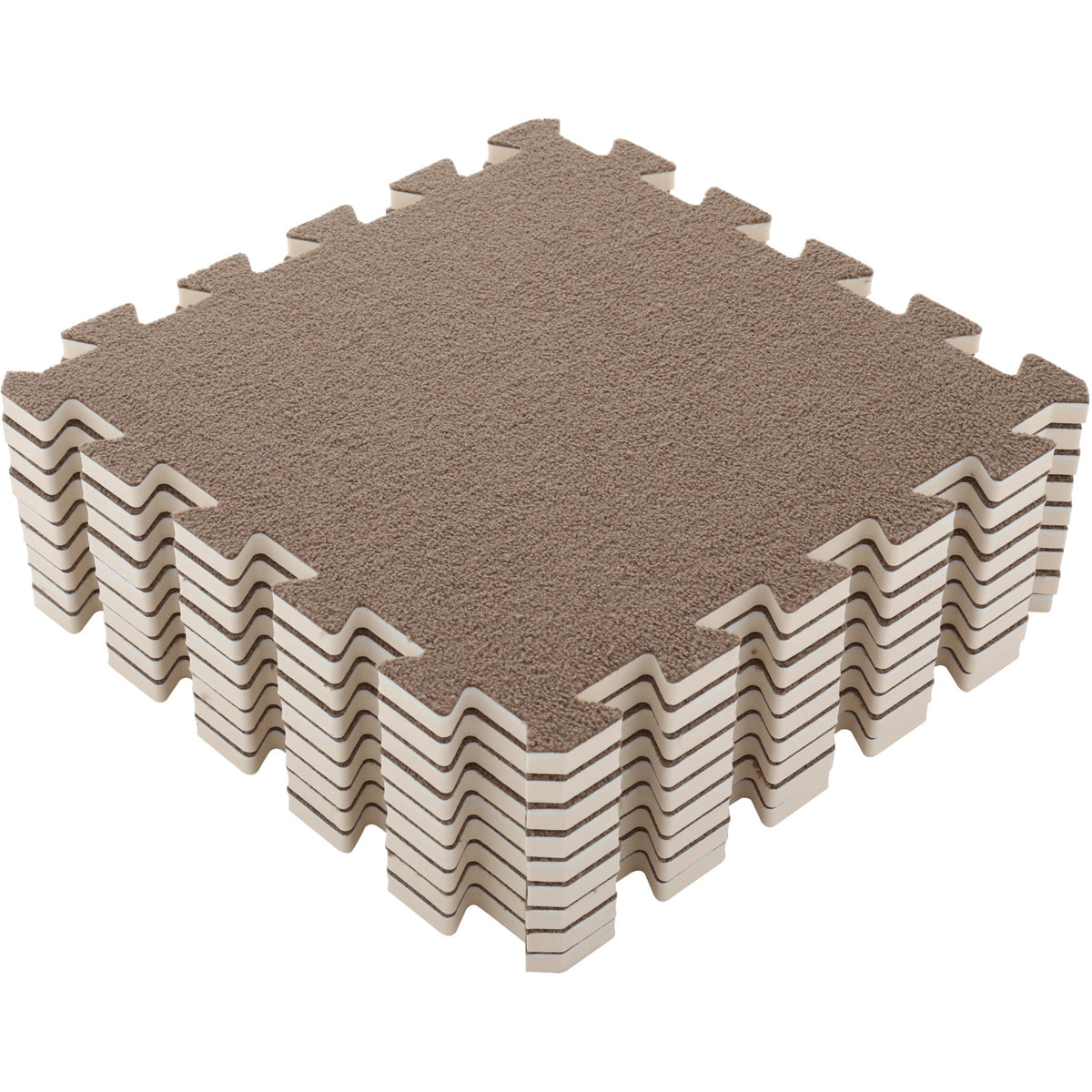 That's Mine Cool Brown Aiva Foam Play Mats Square