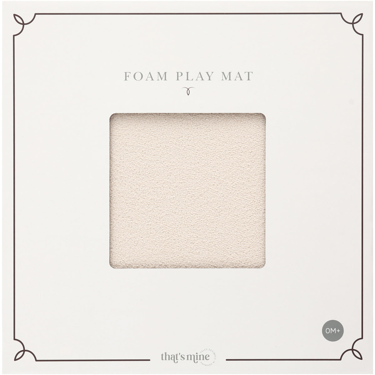 That's Mine Soft Beige Aiva Foam Play Mats Square