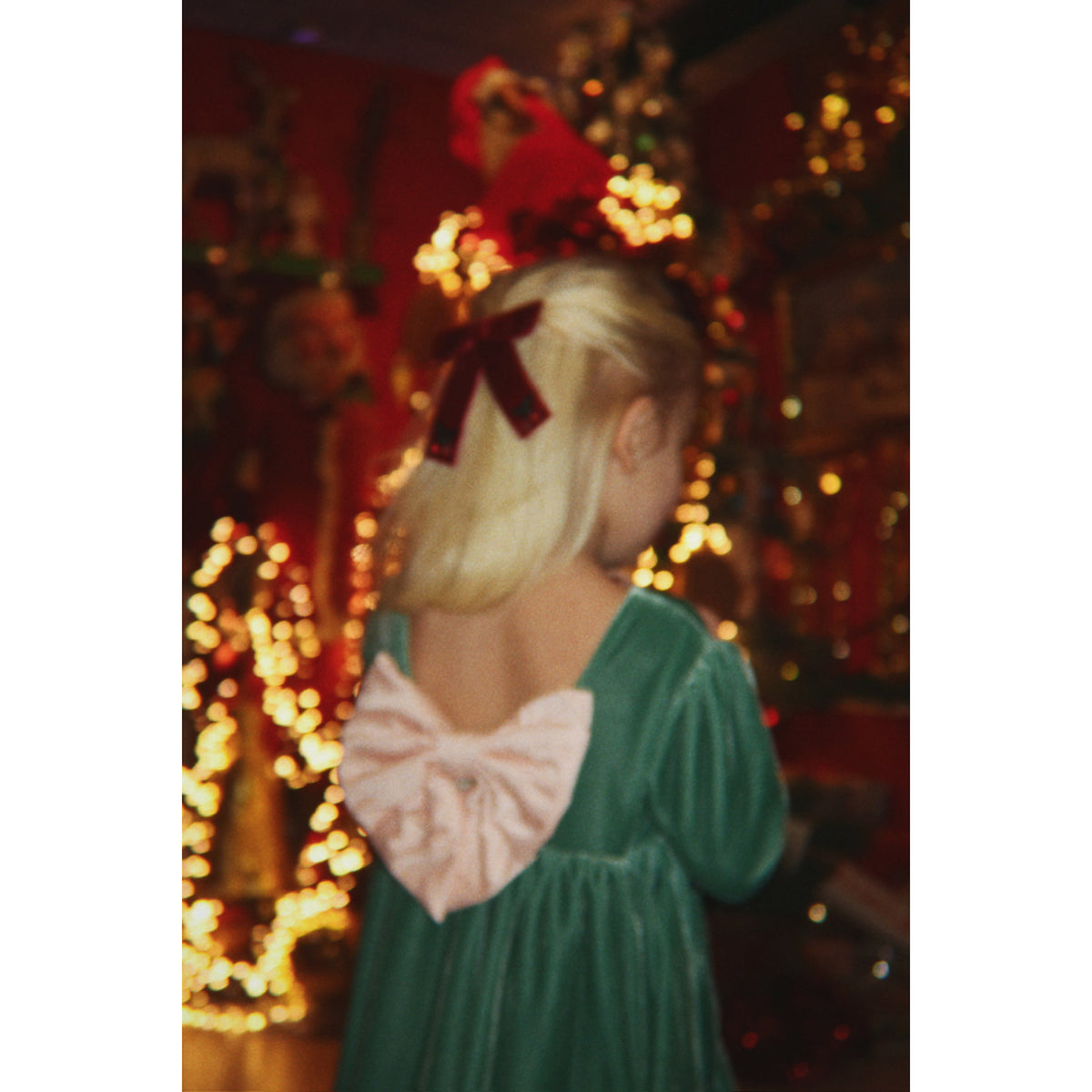 Konges Sløjd Fir Gia Bow Dress Grs