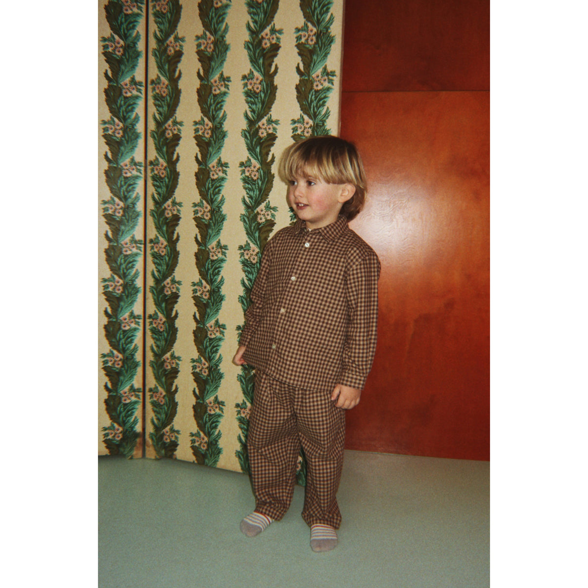 Konges Sløjd Chocolate Check Foret Pants Gots