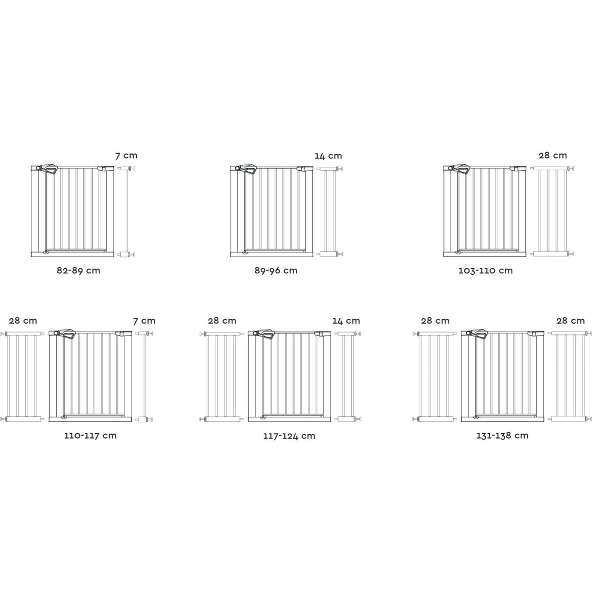 Tinynord Gate Extension Gia 28 Cm White