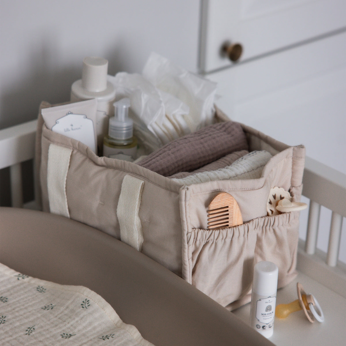 Sebra Morning Beige Diaper Caddy