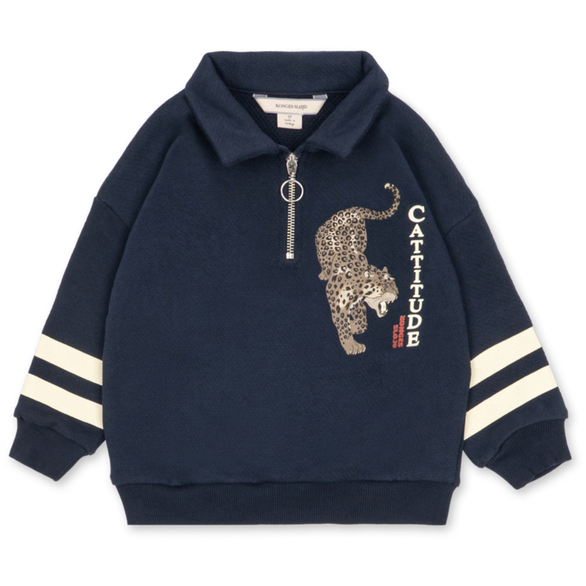 Konges Sløjd Navy Blazer Loupy Half Zip Polo Ocs