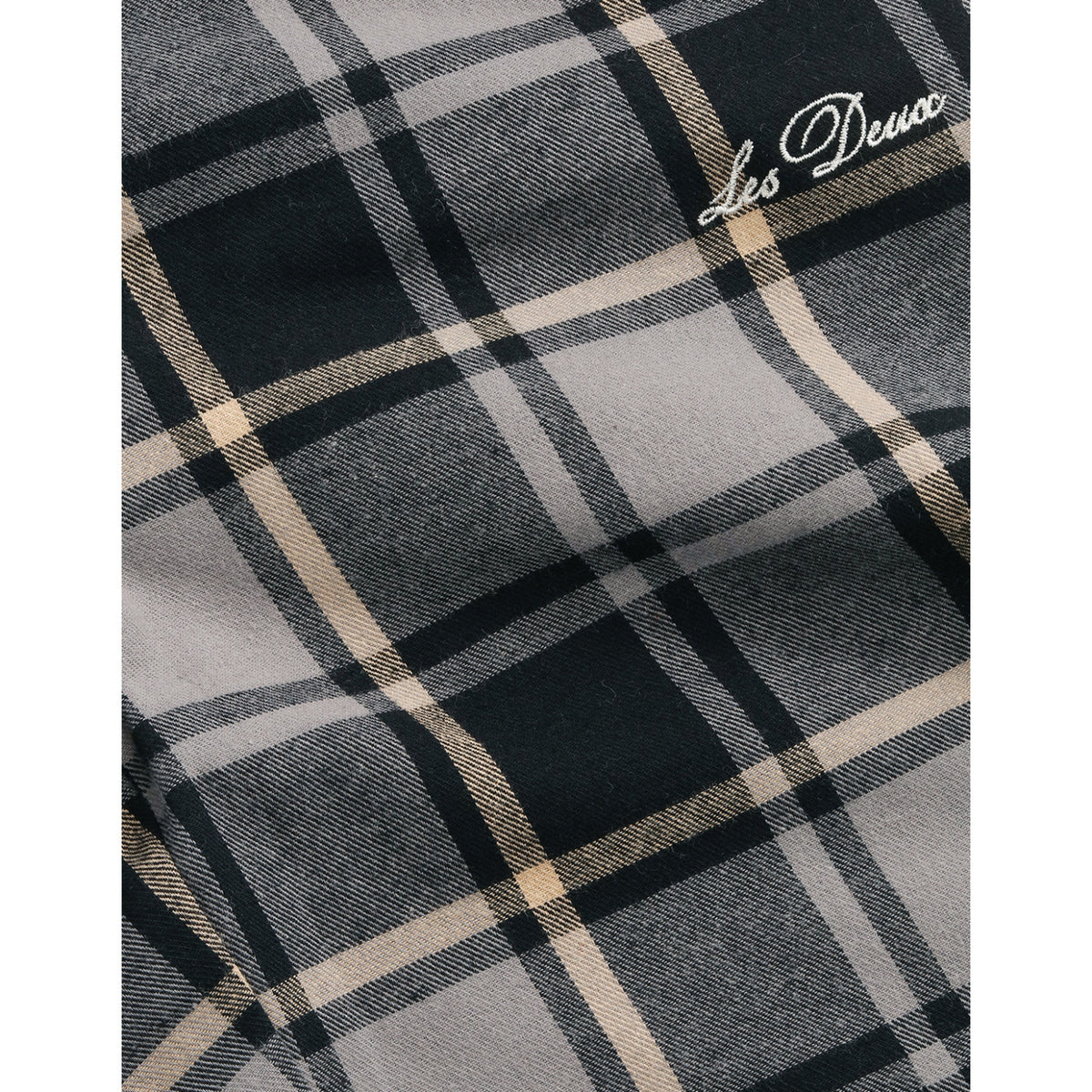 Les Deux Kids Grey Melange Check Casual Pants KIDS