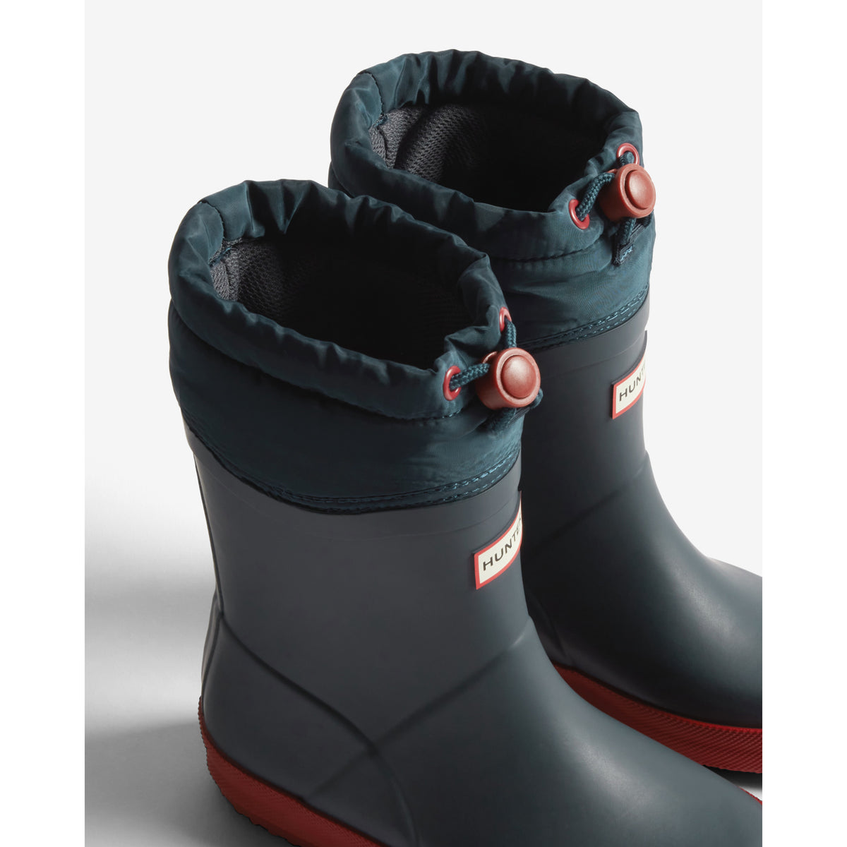 Hunter Hunter Navy/Military Red Kids First Insulated Nylon Boot