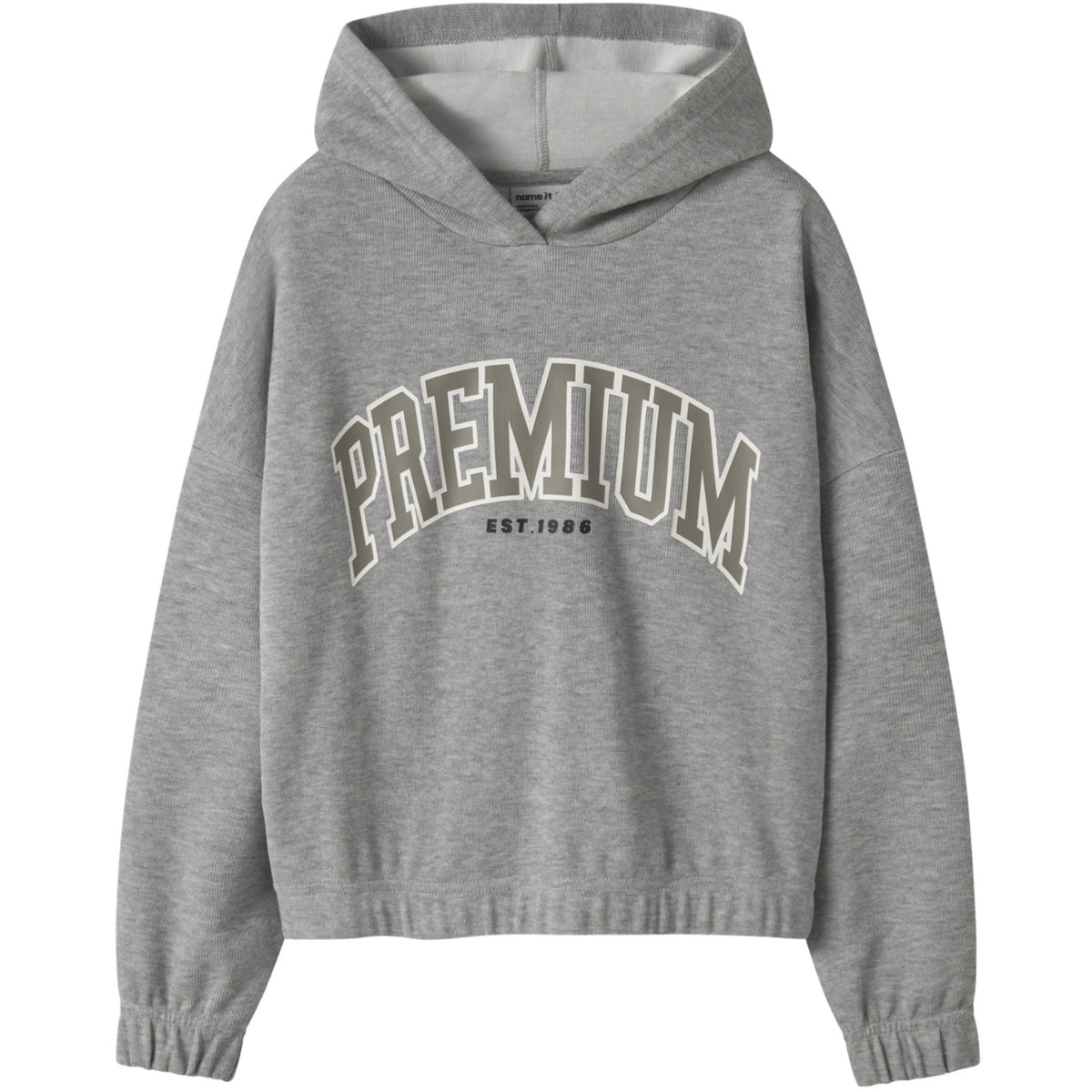 Name It Grey Melange Nkfokomma Ls Short Sweat Wh Unb Box