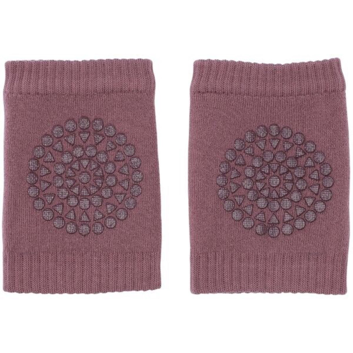 Gobabygo Misty Plum Crawling Knee Pads Organic Terry Cotton