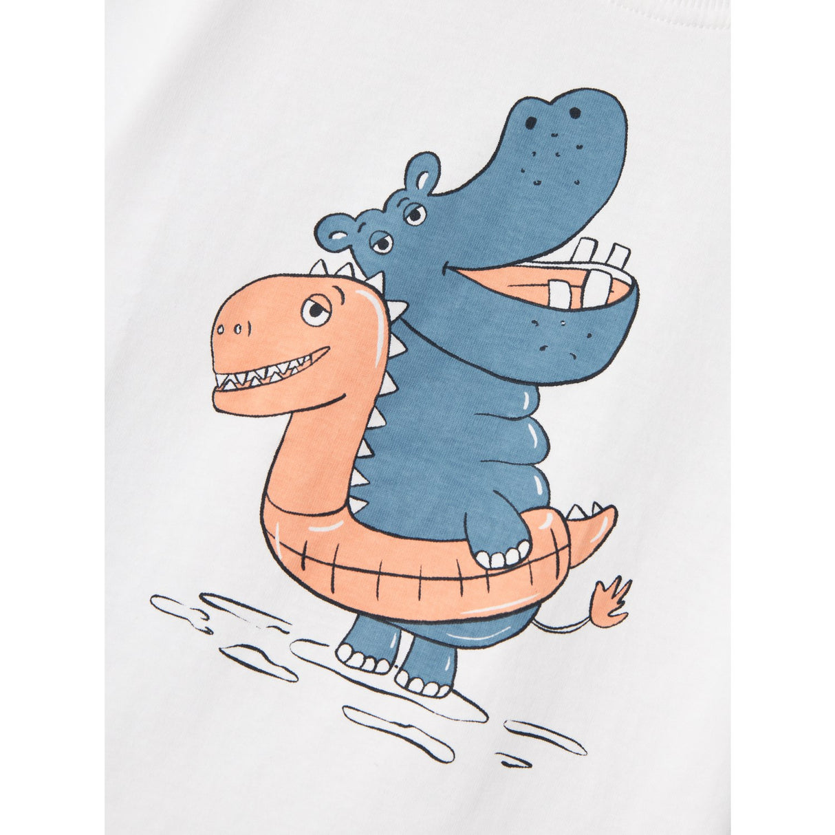 이름을 Bright White Hippo Vagno Loose 티셔츠로 지정하십시오.