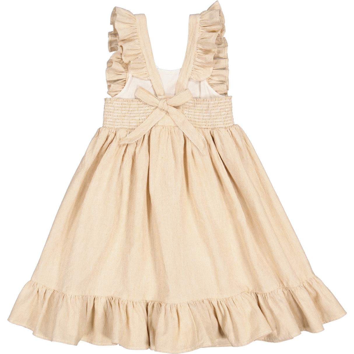 MarMar Fine Cotton Dijon Stripe Danita Frill Dress