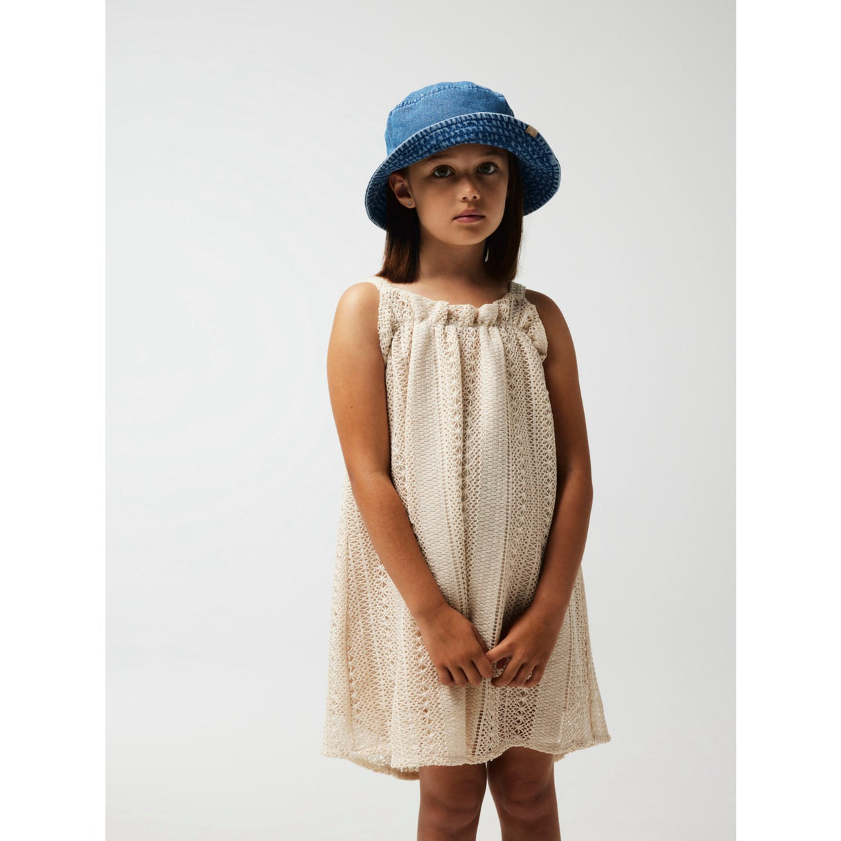 Name It Oatmeal Hisilka Strap Dress