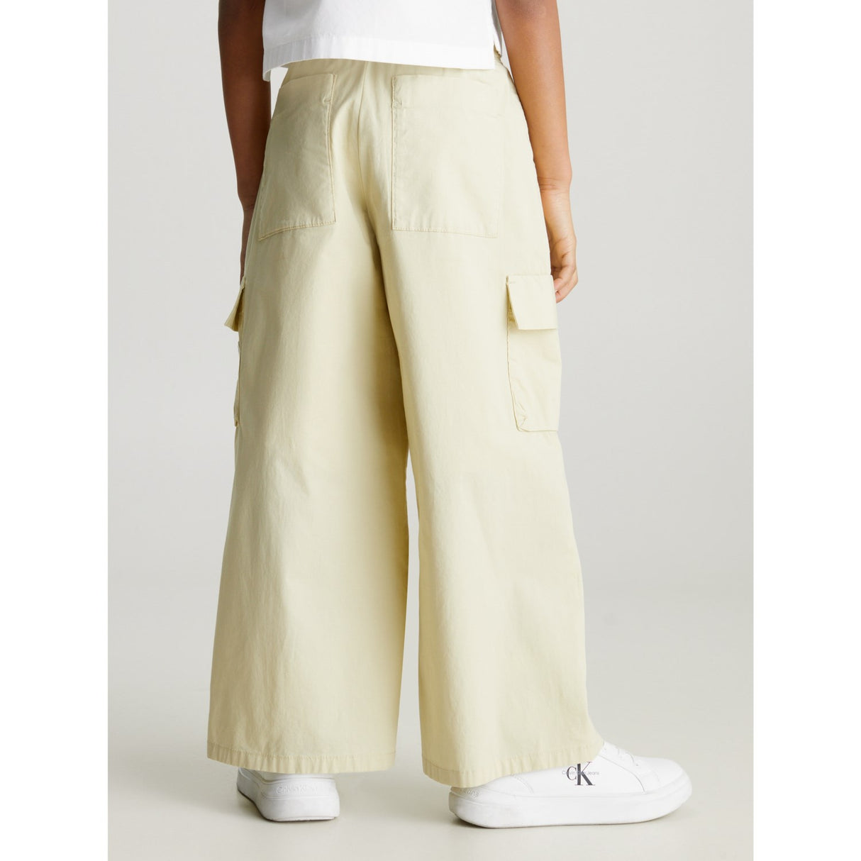 Calvin Klein Wide Leg Cargo Pants Green Haze
