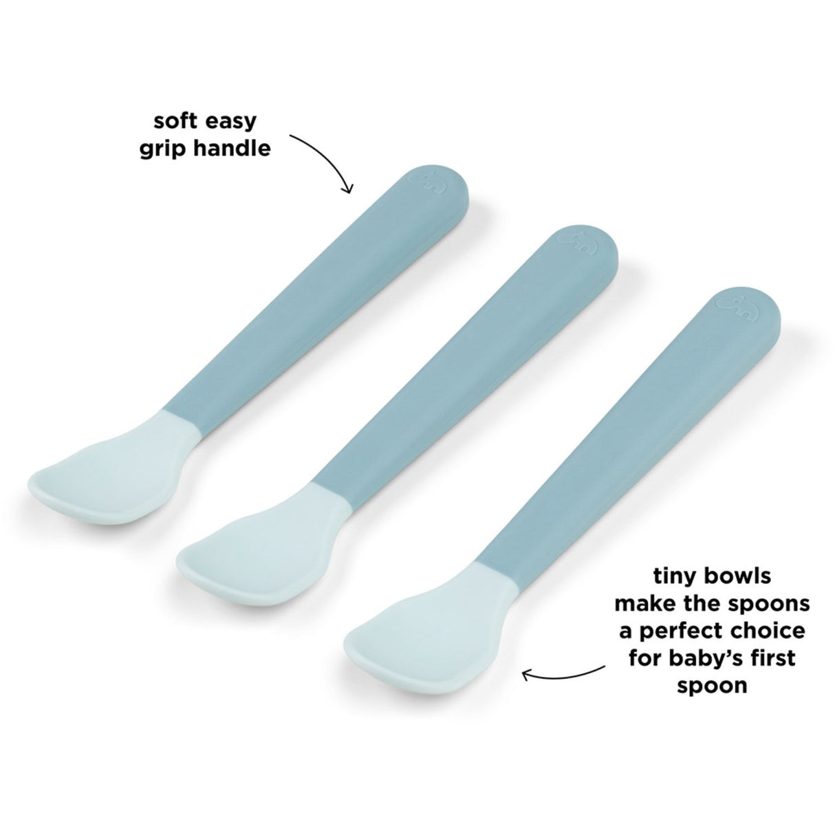 DonebyDeer Foodie Easy-Grip Babyske 3 Piece Blå