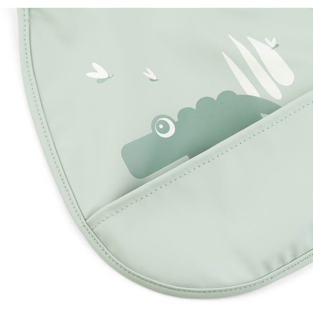 DonebyDeer Mini Bib w/Pocket 2 pcs Croco Green