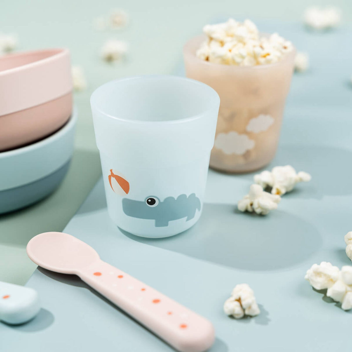 DonebyDeer Foodie Første Dinner Set Playground Blå