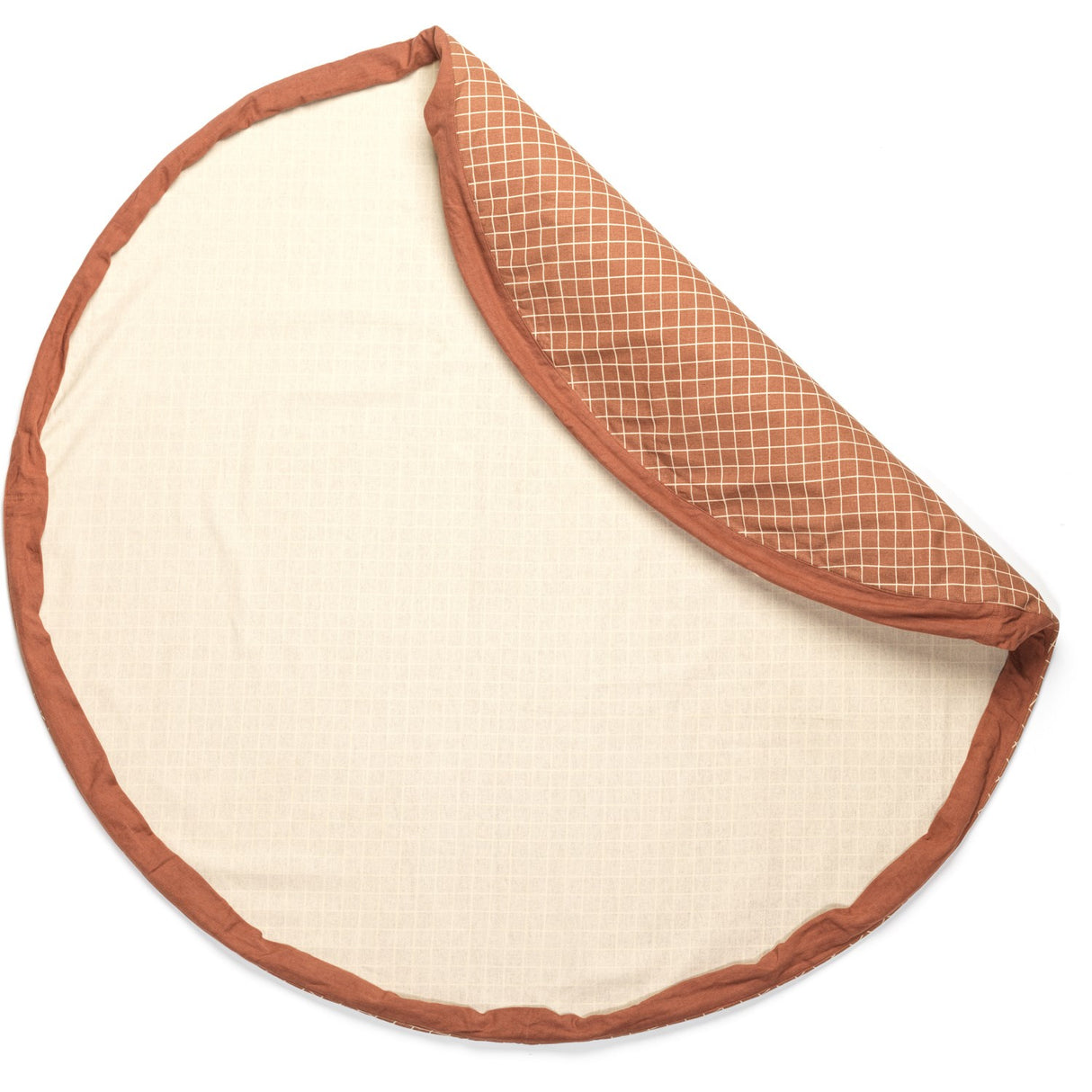 Play&Go Organic Grid Brown 2-in-1 Playmat