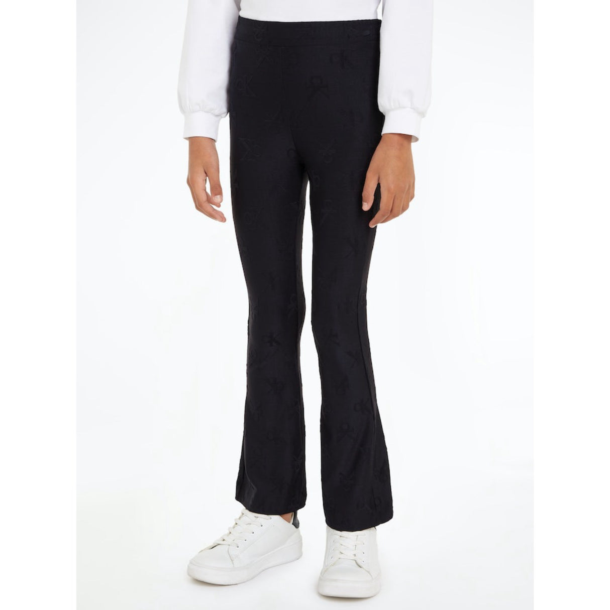 Calvin Klein Ck Black Ck Jacquard Flare Pants