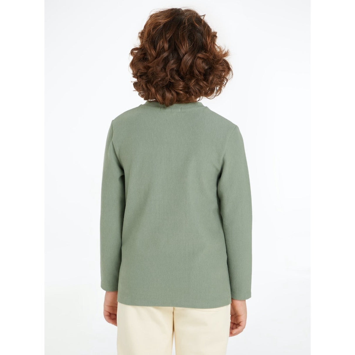 Calvin Klein Meteor Green Ottoman Mono Lwk Blouse