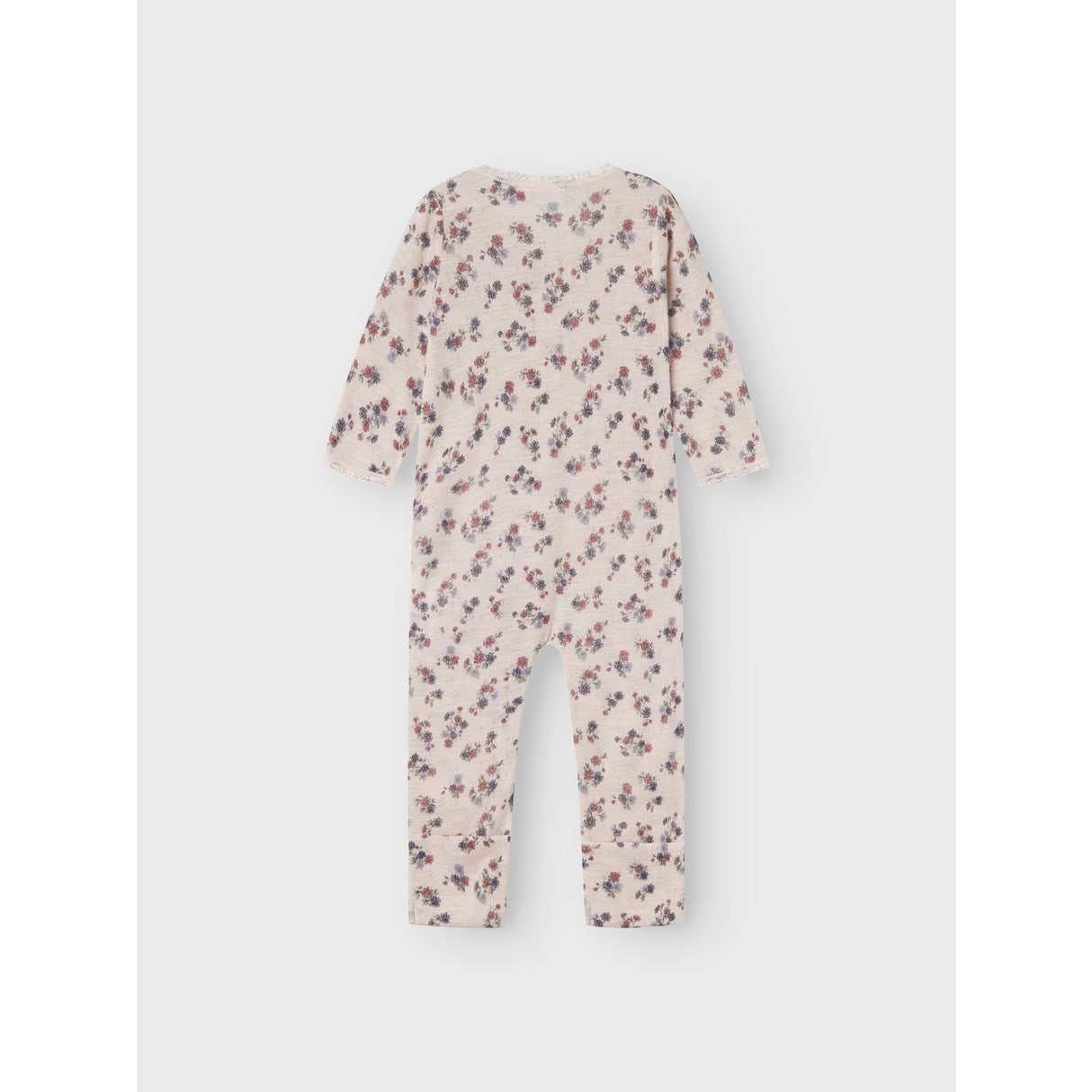 Name It Lilac Ash Aop Wang Wool Needle Nightsuit Noos