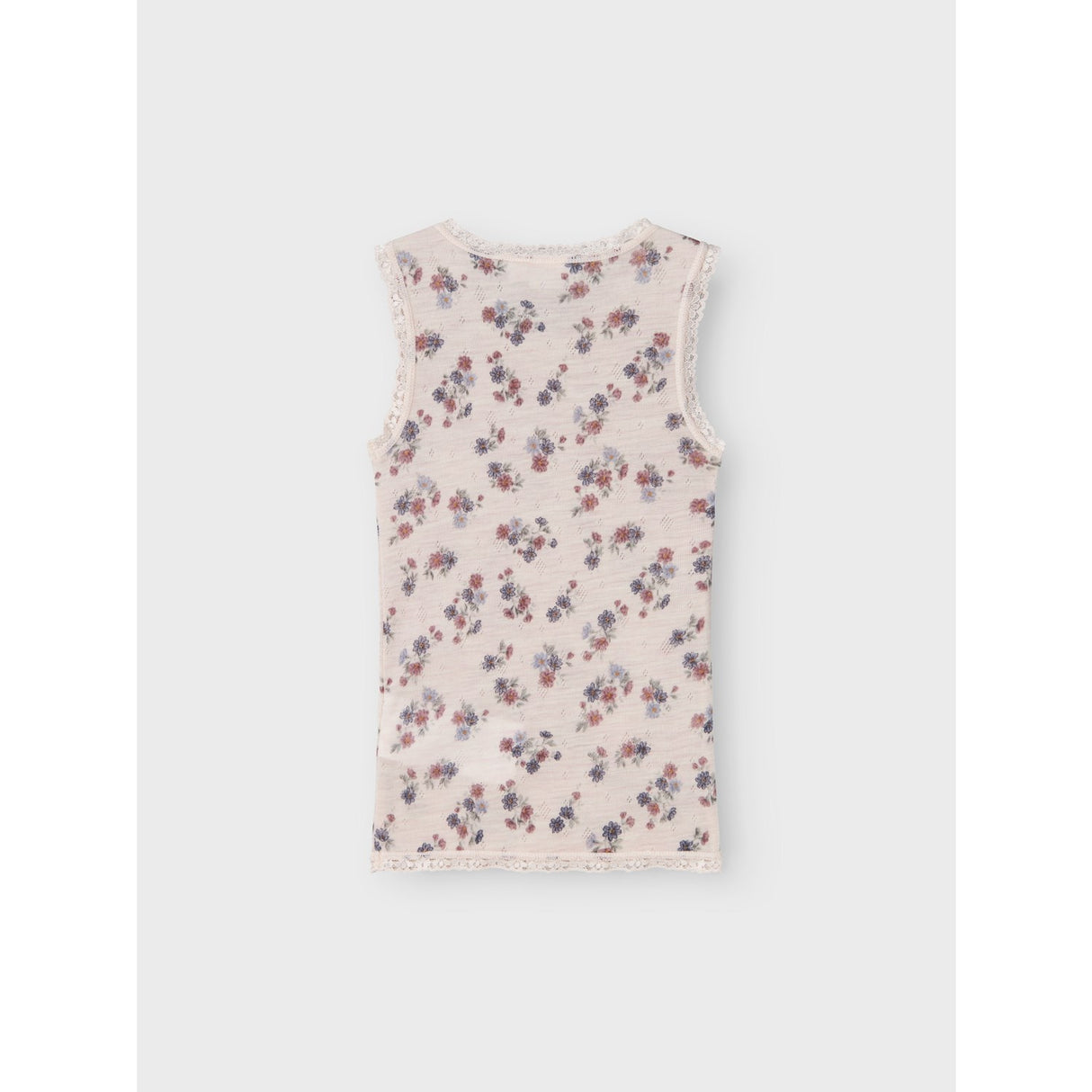 Name It Lilac Ash Aop Wang Wool Needle Tank Top Noos