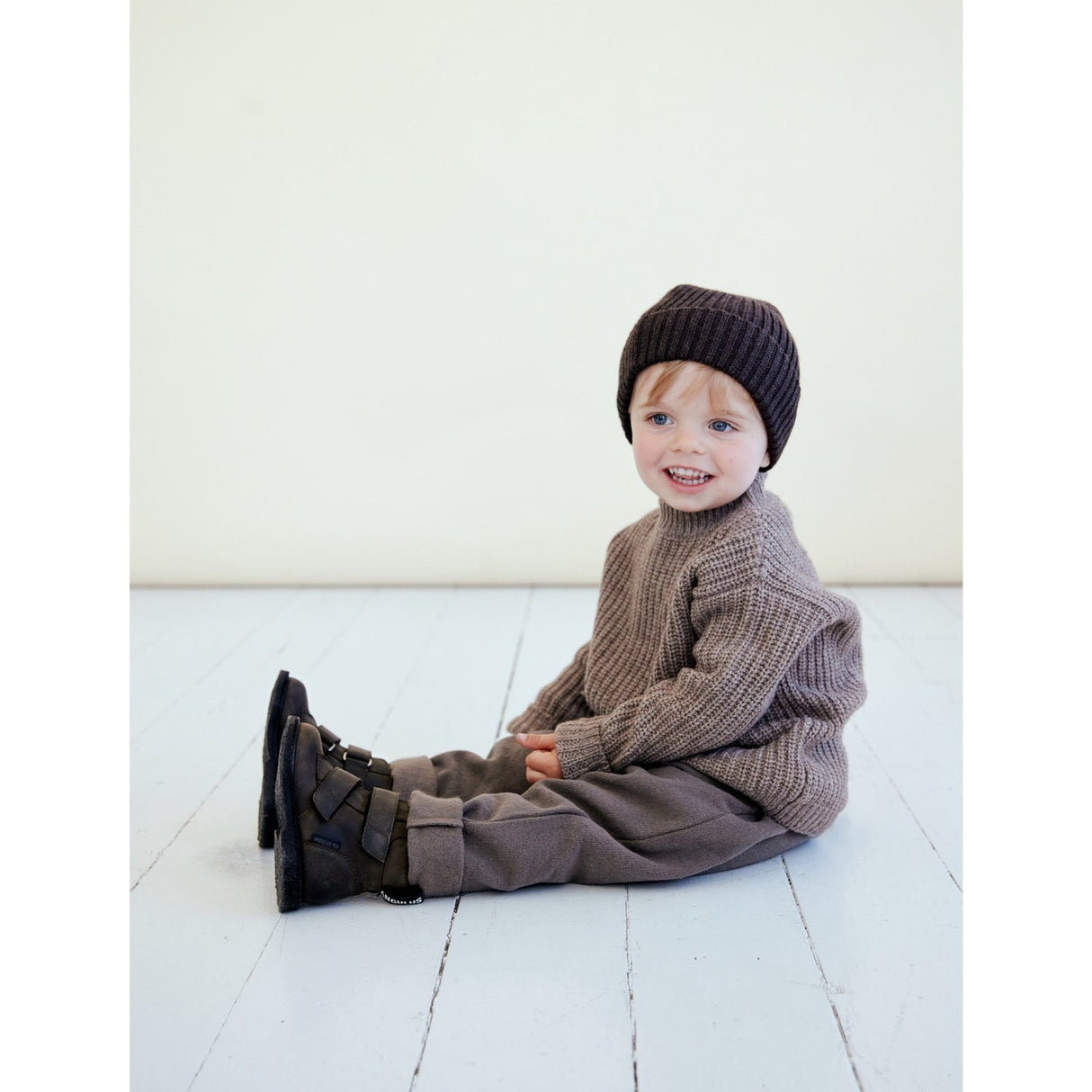 Angulus Dark olive Beginner Tex Boot with Logo Tape and Velcro Closure