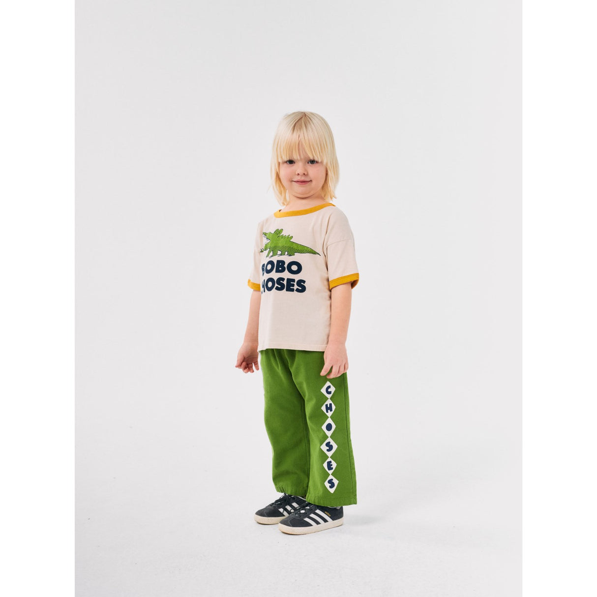 Bobo Choses White Talking Crocodile T-Shirt