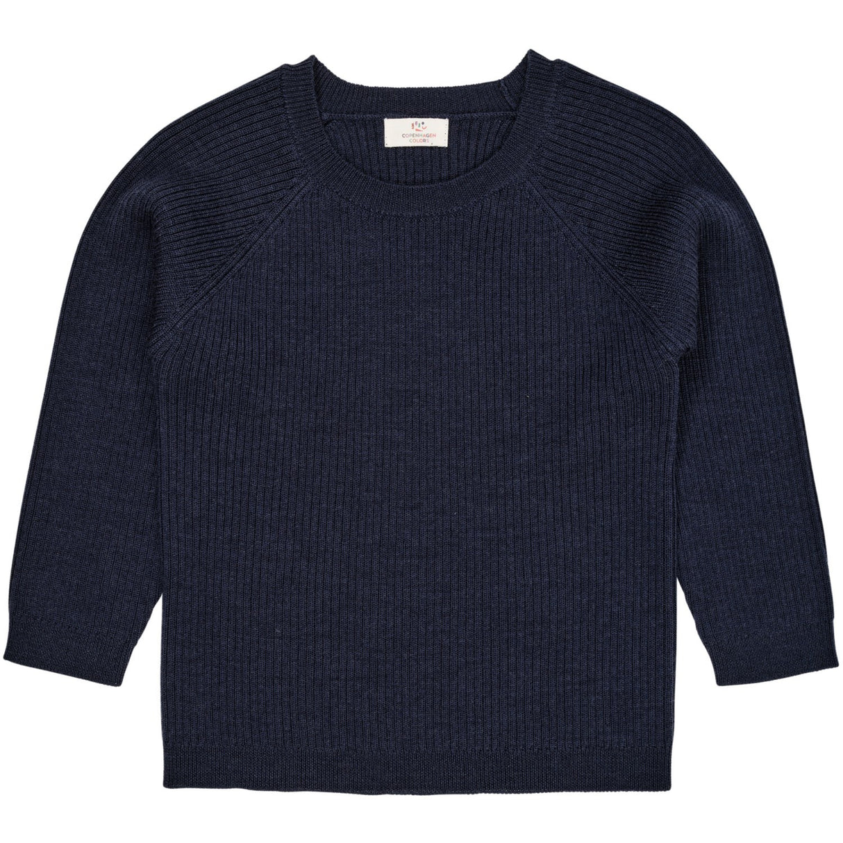 Copenhagen Colors Navy Merino Classic Rib Blouse