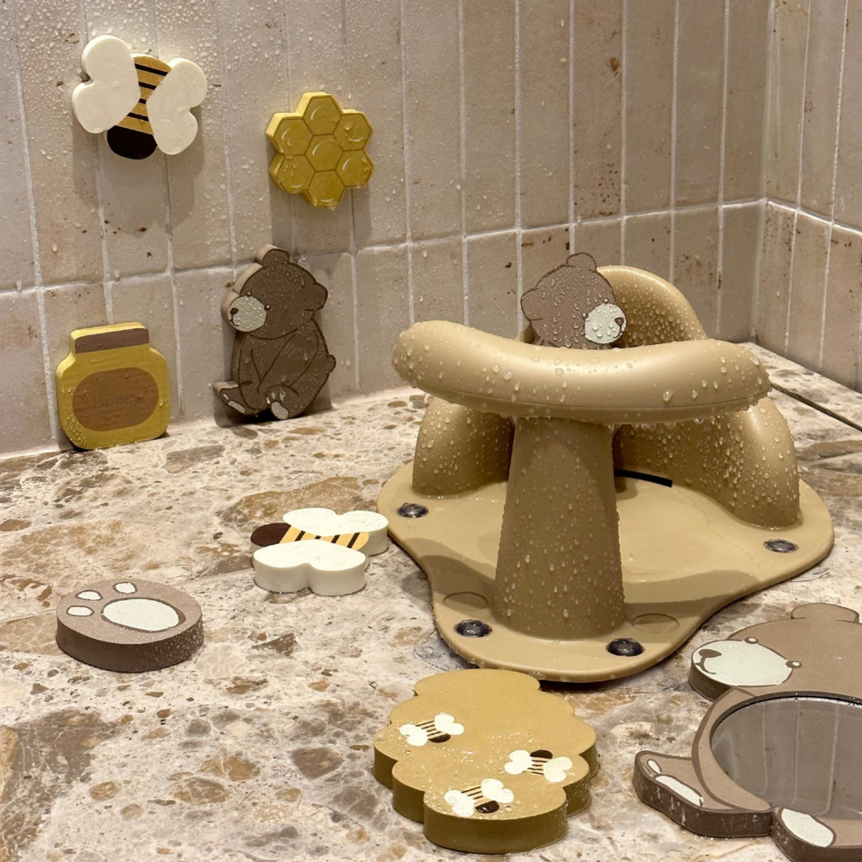 That's Mine Bear Nola Bath Toy Set 9-Pack