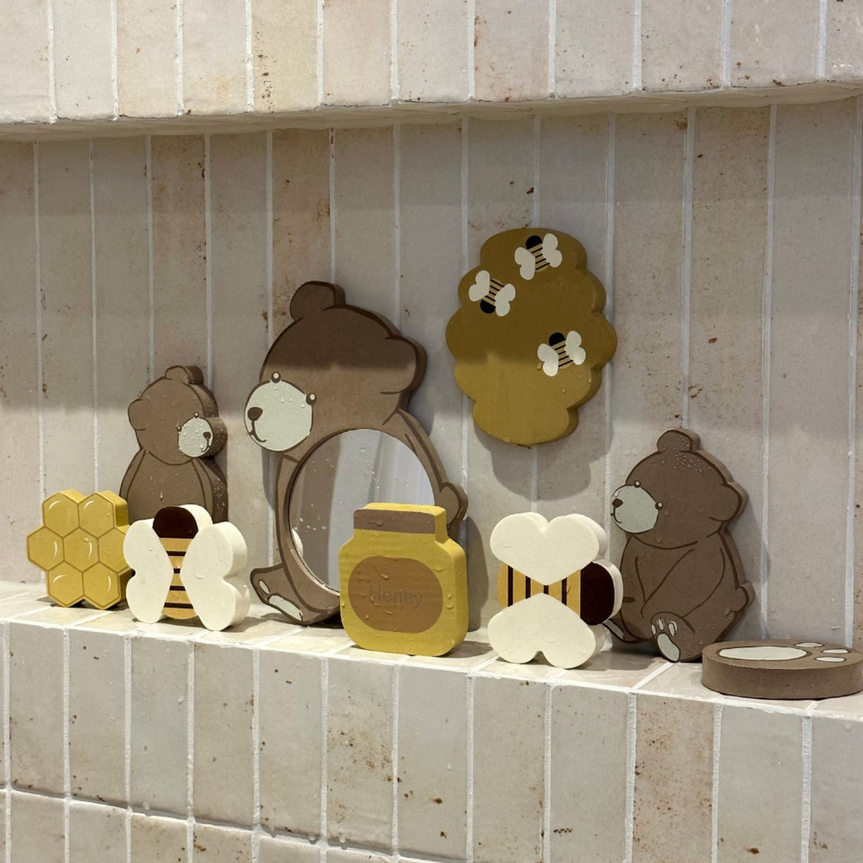 That's Mine Bear Nola Bath Toy Set 9-Pack