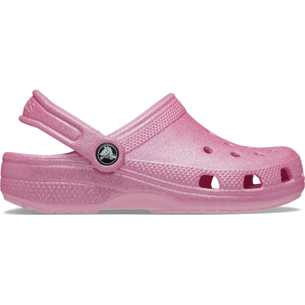 Crocs Pink Tweed Glitter Classic Glitter Clog