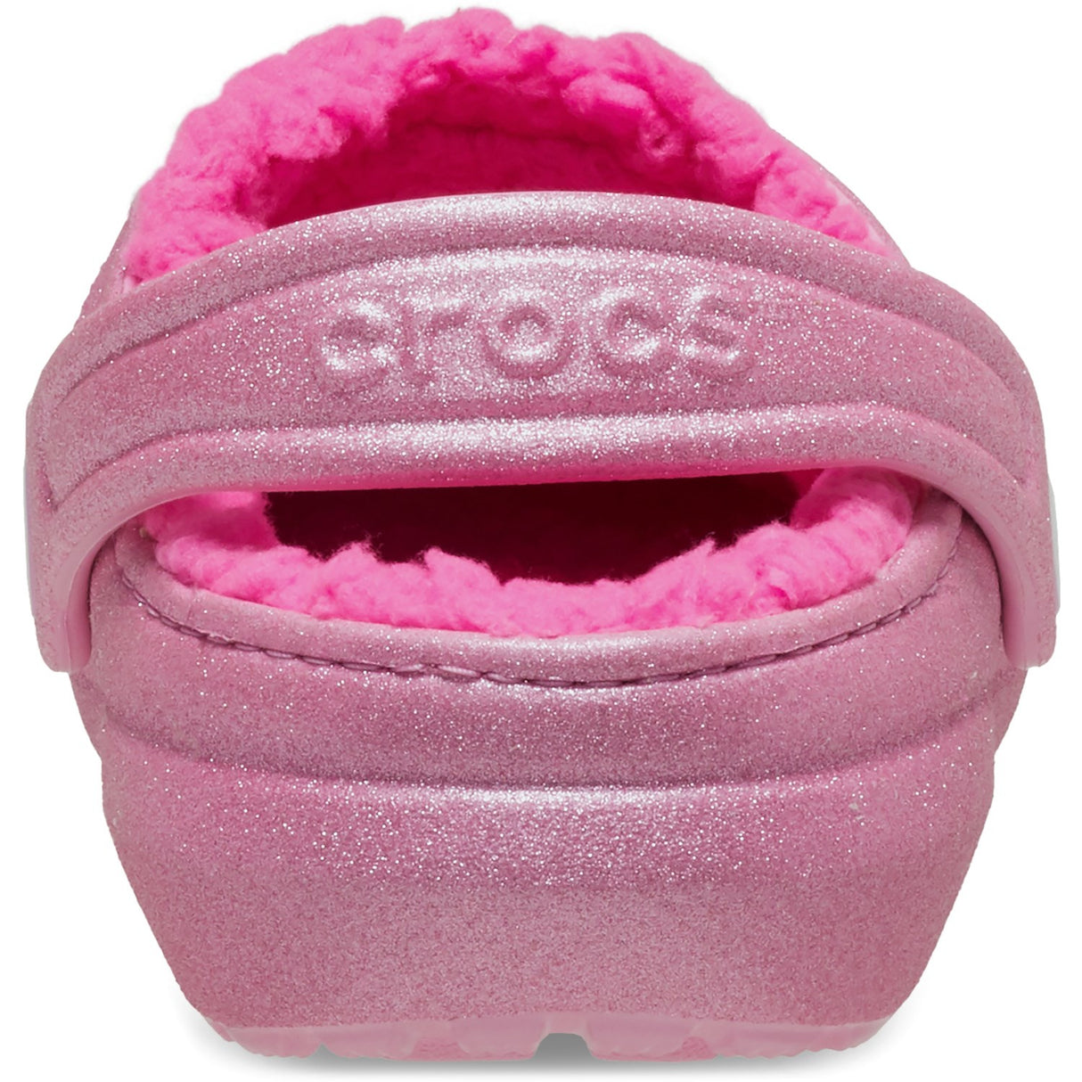 Crocs Pink Tweed Classic Lined Glitter ClAnd