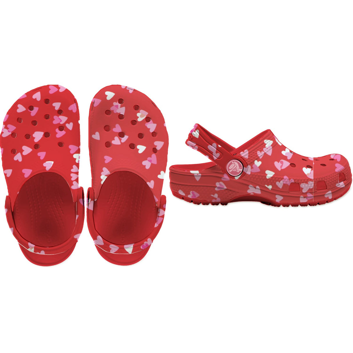 Crocs Cherry Red Classic VDay ClAnd