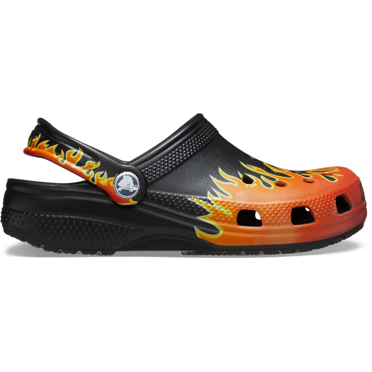 Crocs Black/Multi Classic Flames ClAnd