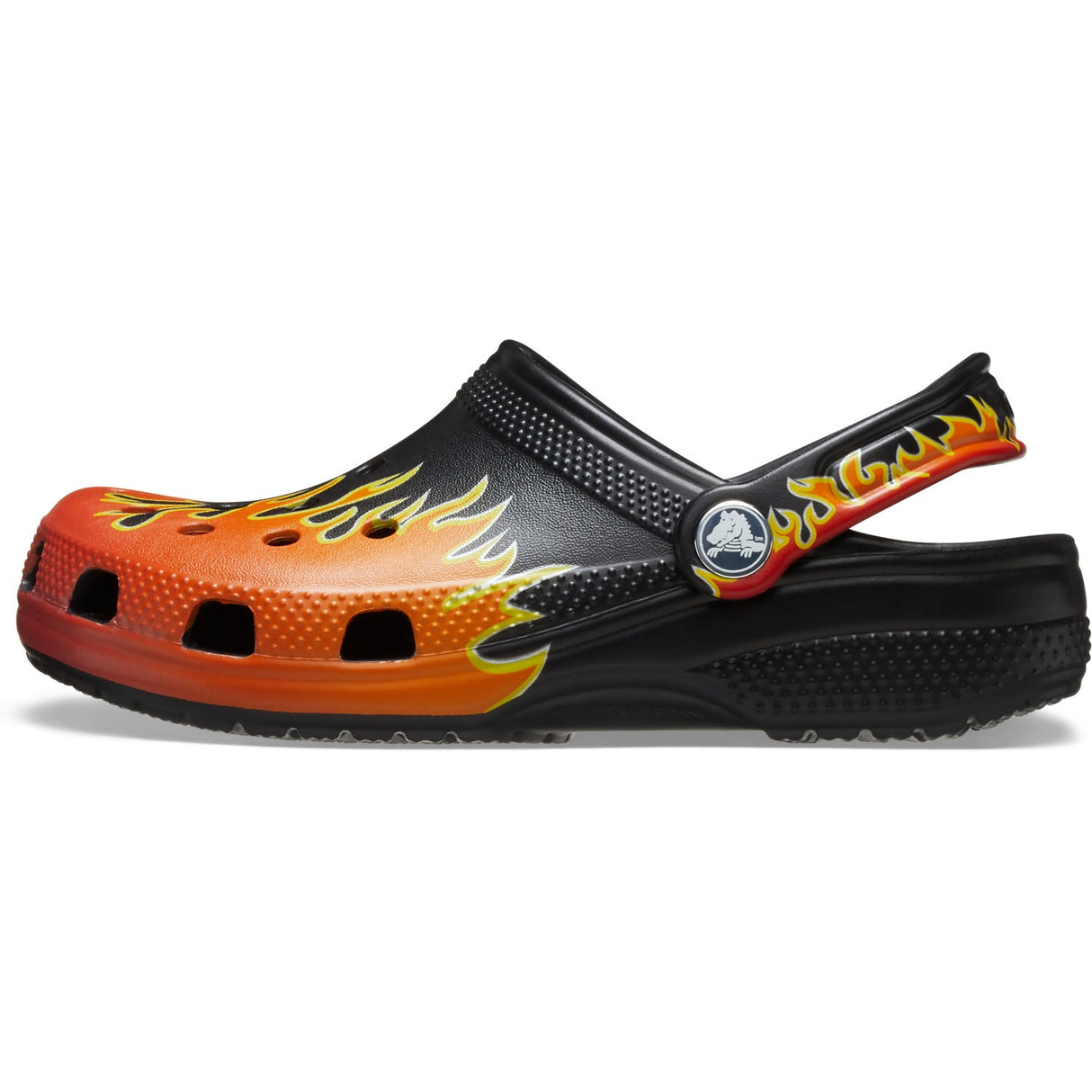 Crocs Black/Multi Classic Flames ClAnd