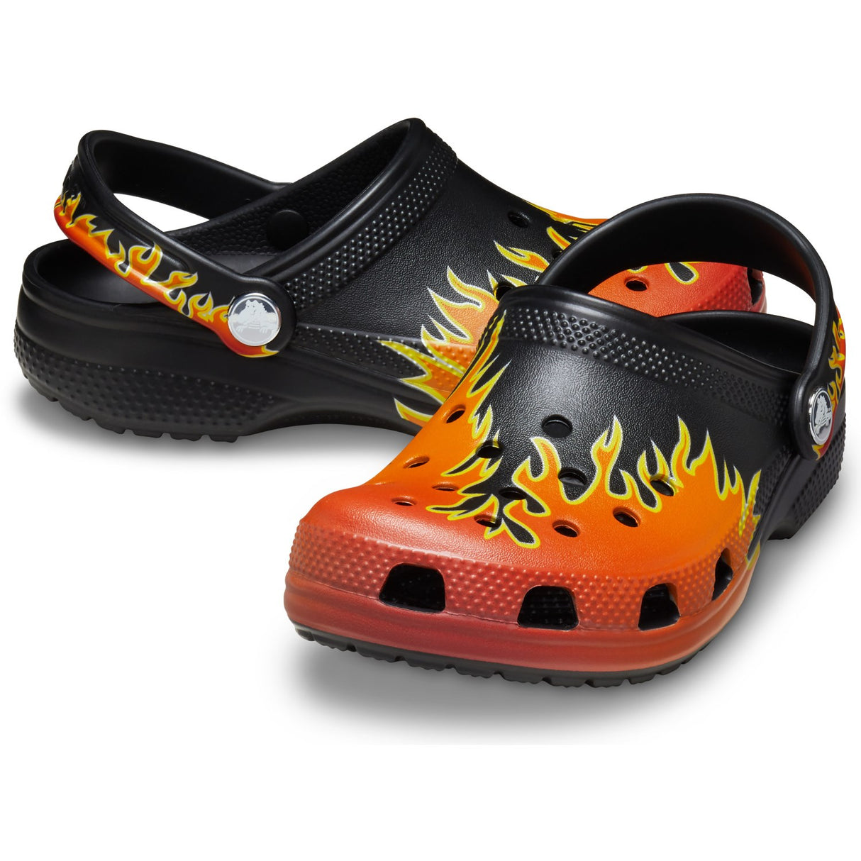 Crocs Black/Multi Classic Flames ClAnd