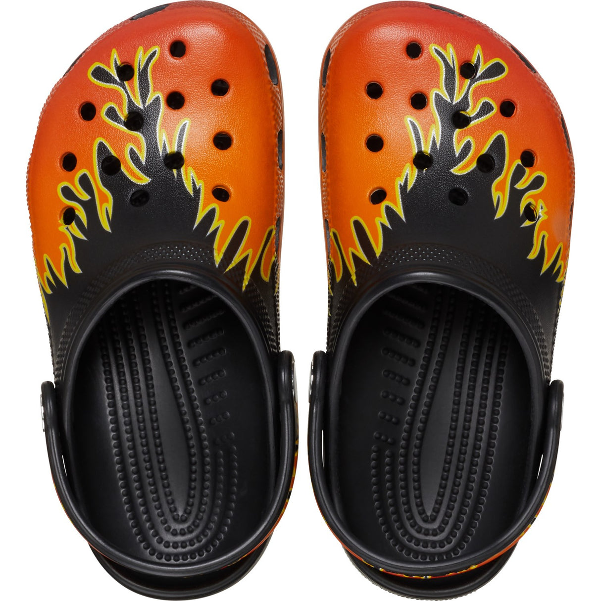 Crocs Black/Multi Classic Flames ClAnd