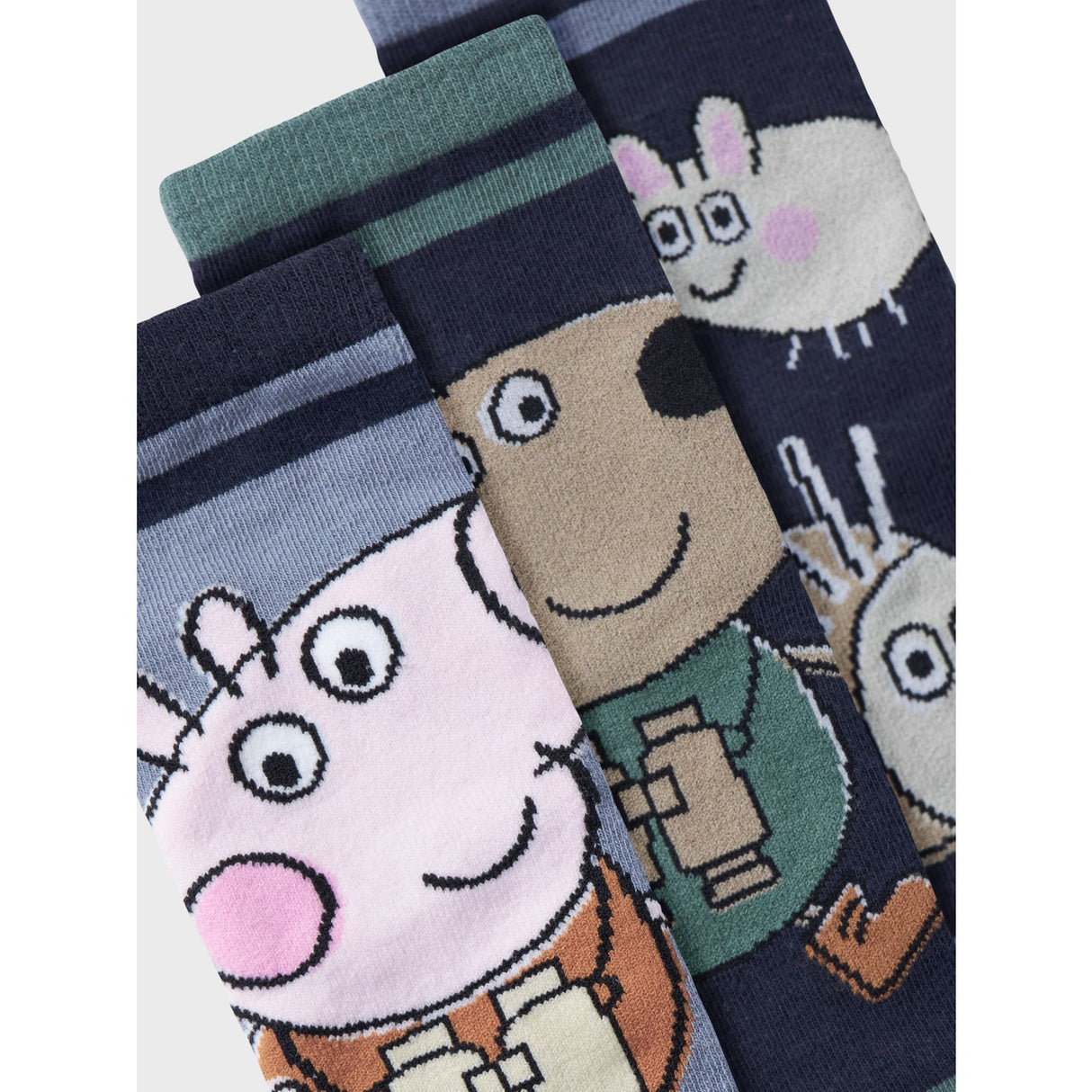 Name It Dark Sapphire Orla Peppa Pig 3-pack Socks
