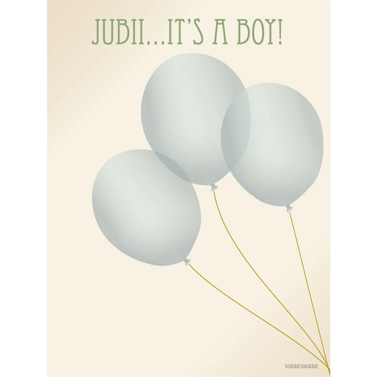 ViSSEVASSE JUBII IT'S A BOY - Greeting Card