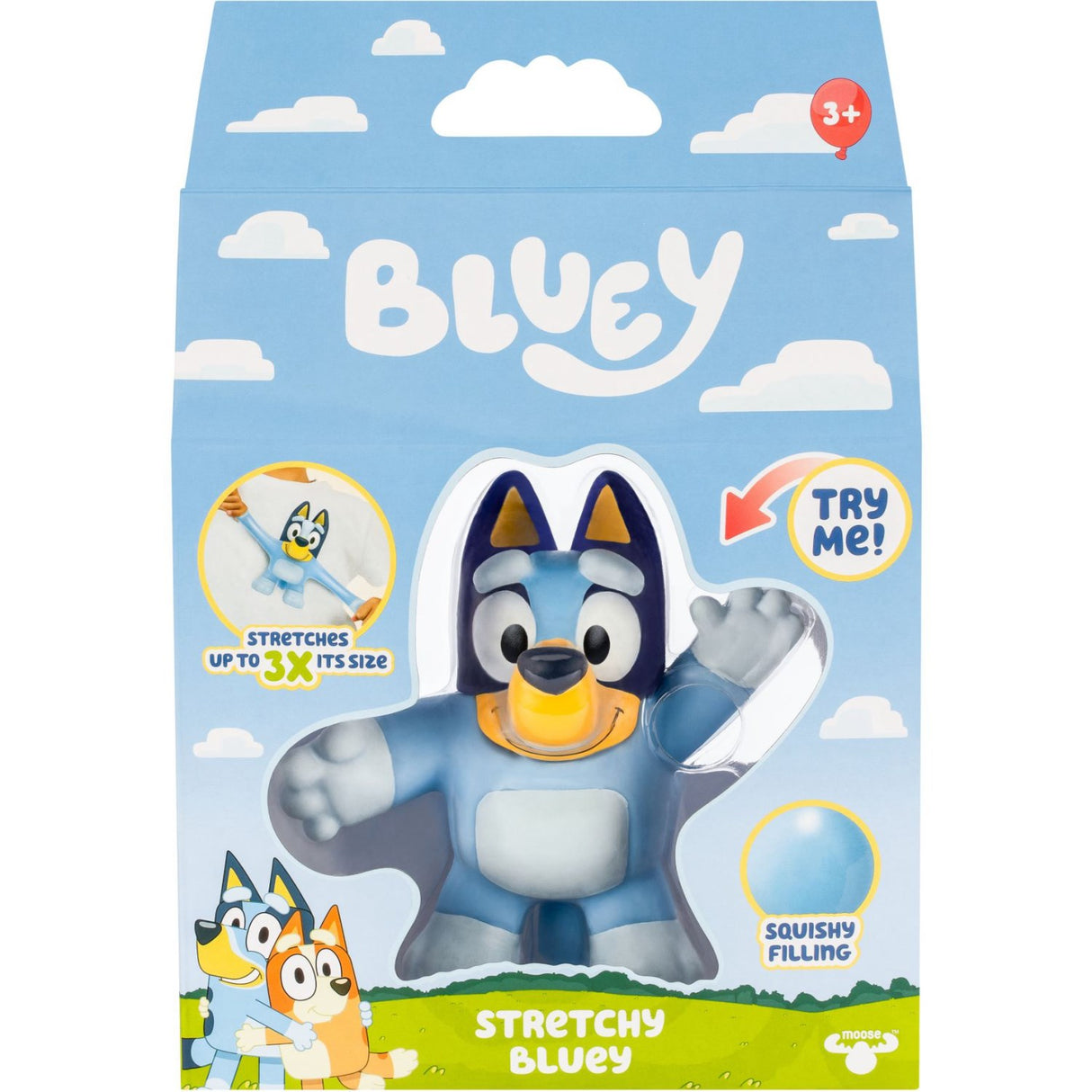 Bluey Go Jit Zu and Bingo Stretcy Hero Bluey