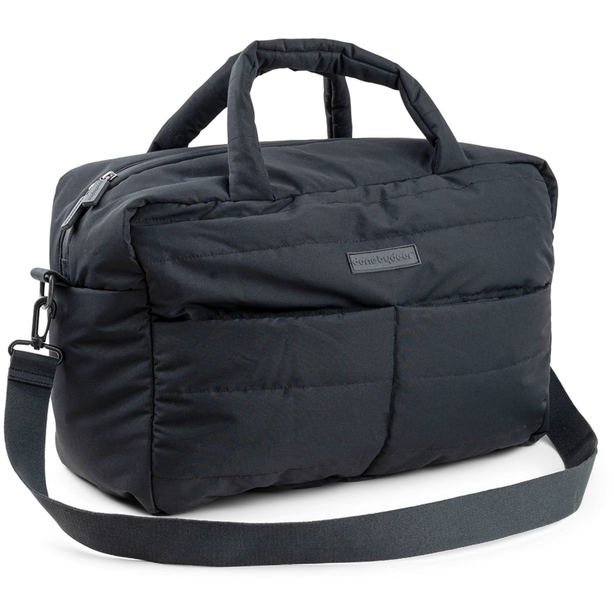 Doneby디어 블랙 퀼팅 기저귀 백