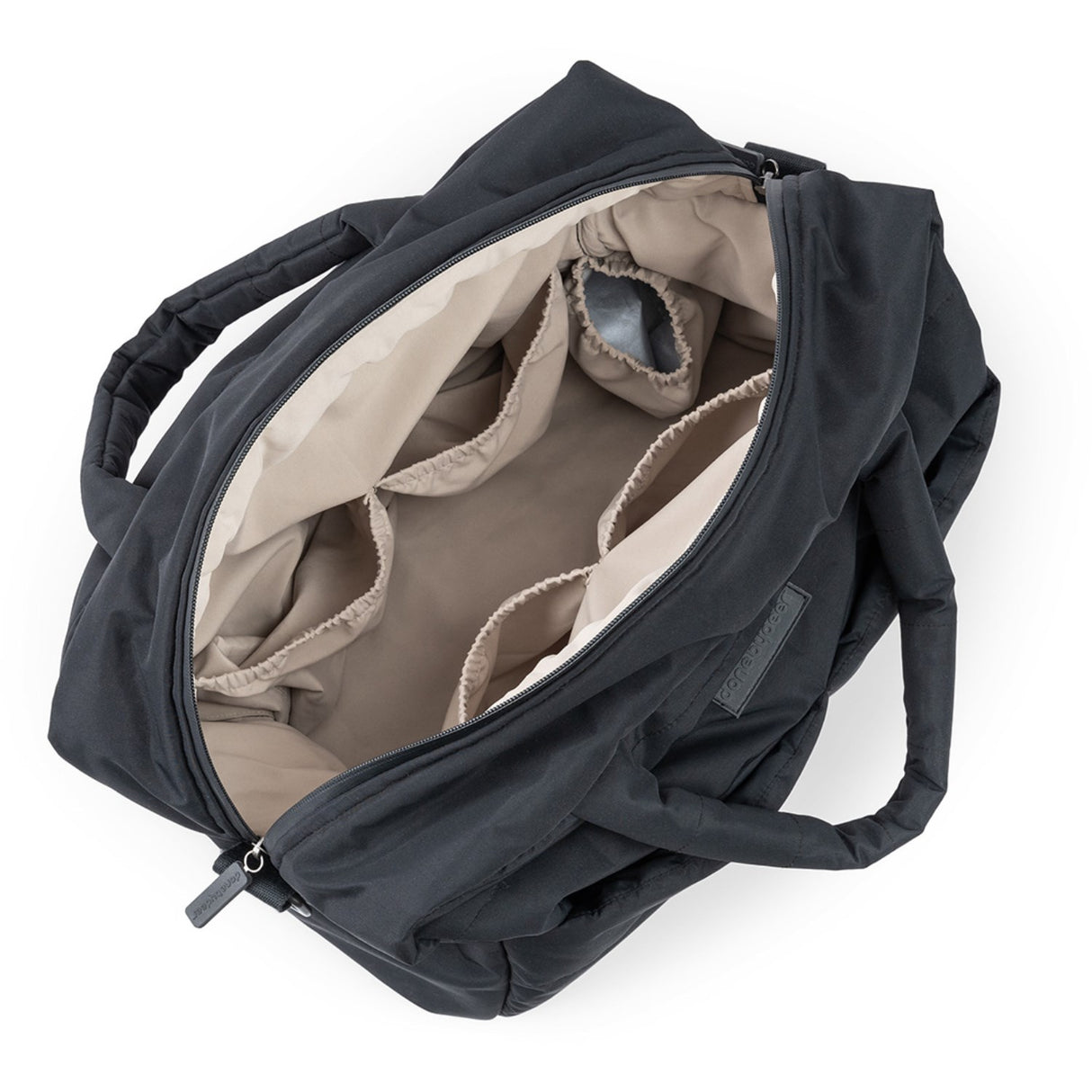 Doneby디어 블랙 퀼팅 기저귀 백