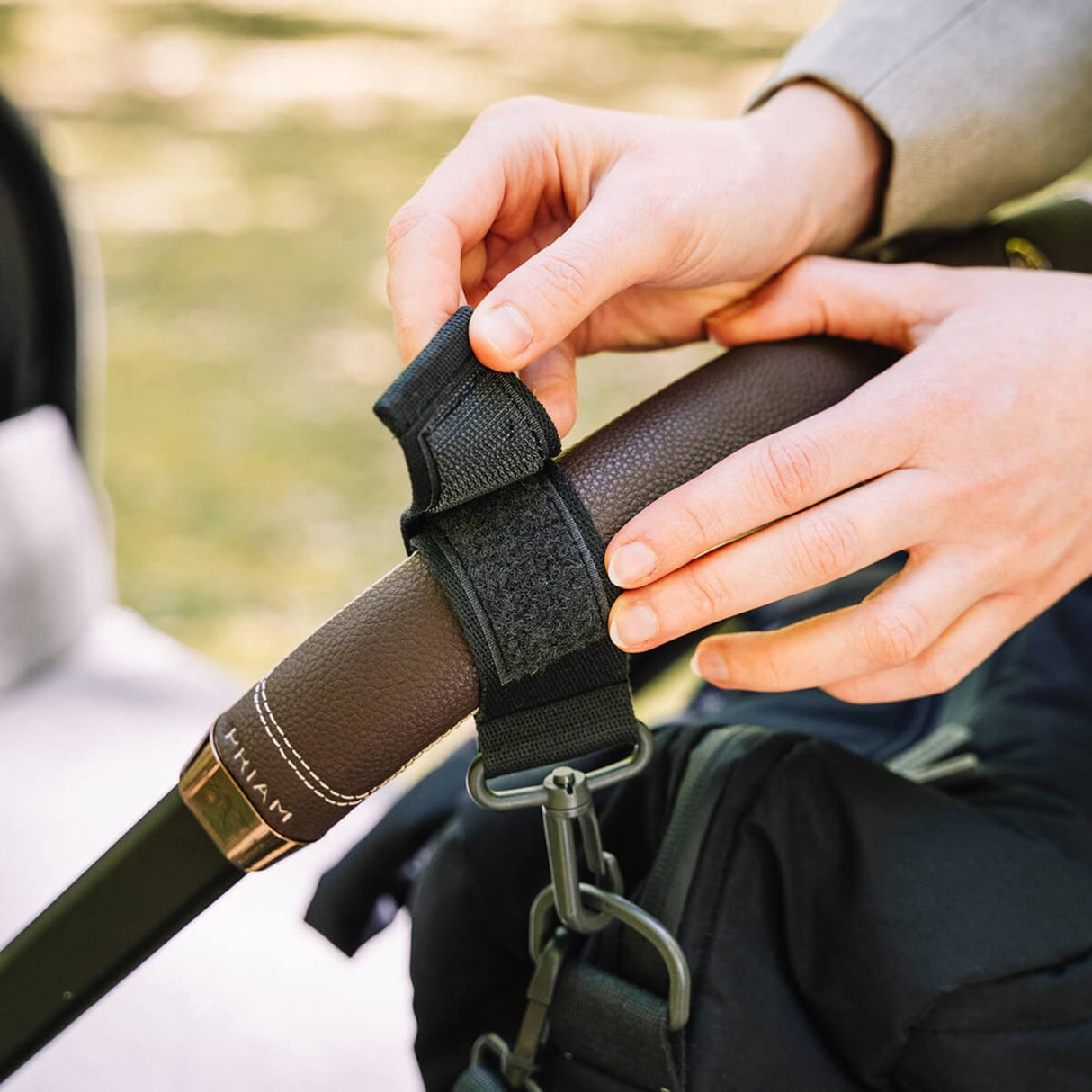 Doneby디어 블랙 퀼팅 기저귀 백