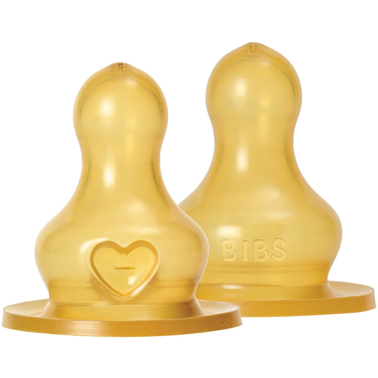 Bibs Baby Bottle Nipple Round Latex 2-pack