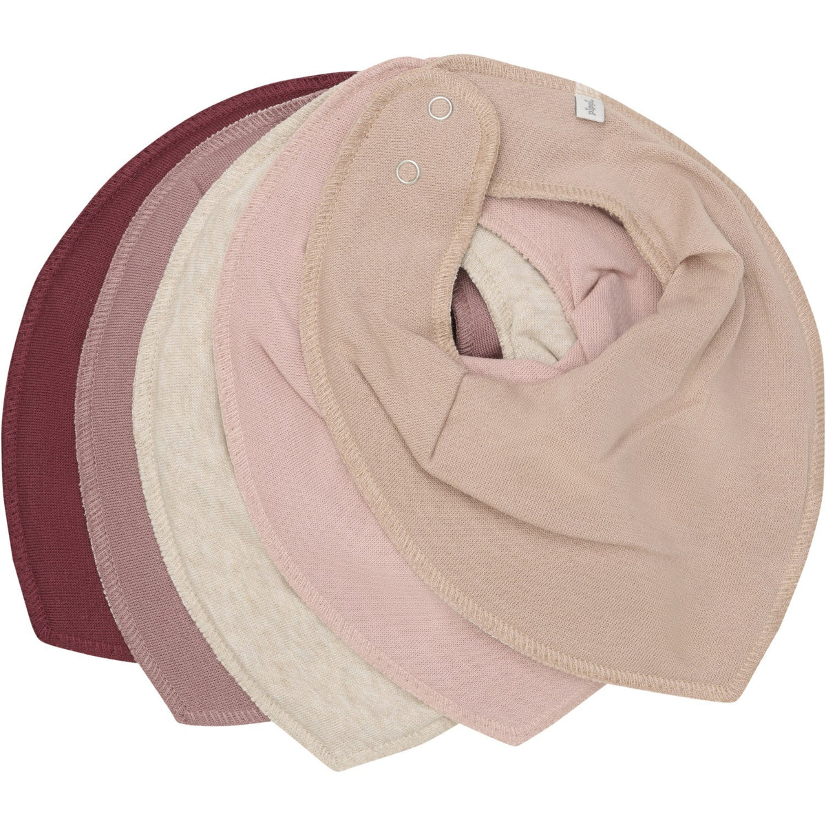 PIPPI Lot De 5 Bavoirs Triangle Bébé Bandana Bib – Absorption Et Style Garanti