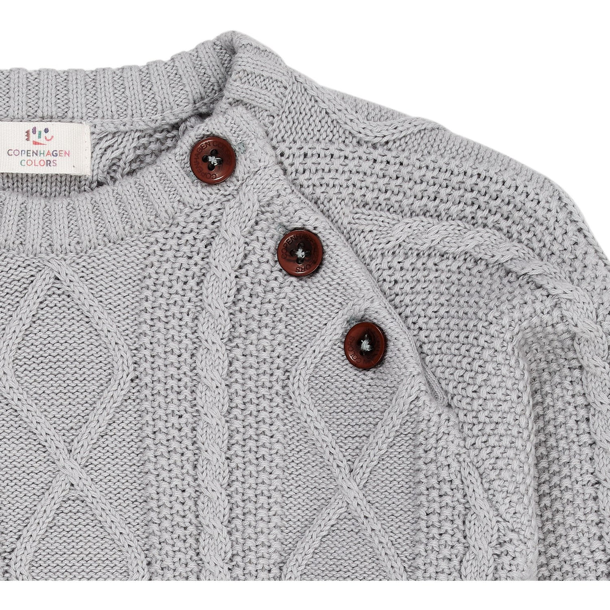 Copenhagen Colors Dusty Blue Knitted Jumper