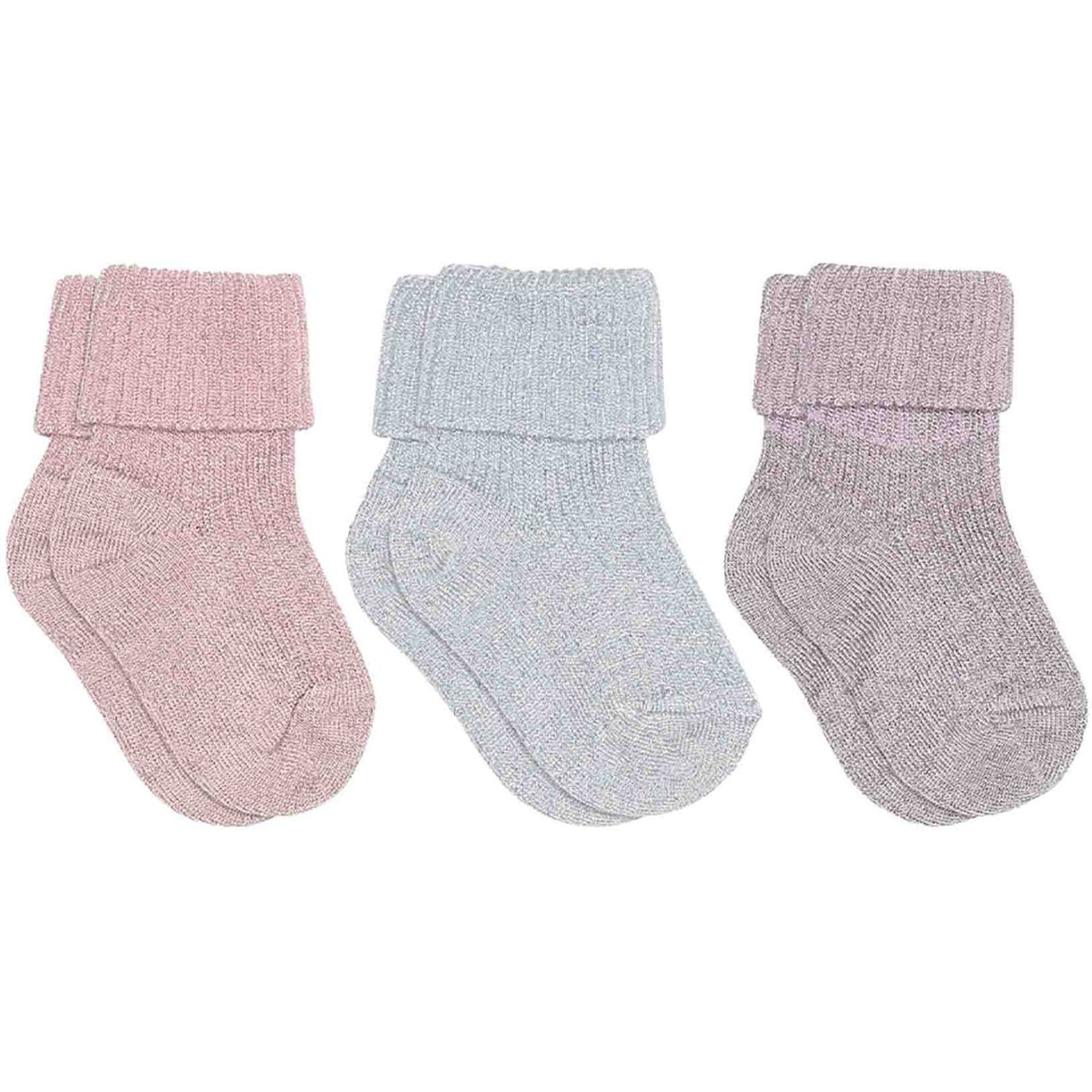 Mp Danmark Ice Heather Ida glitter socks - 3-pack